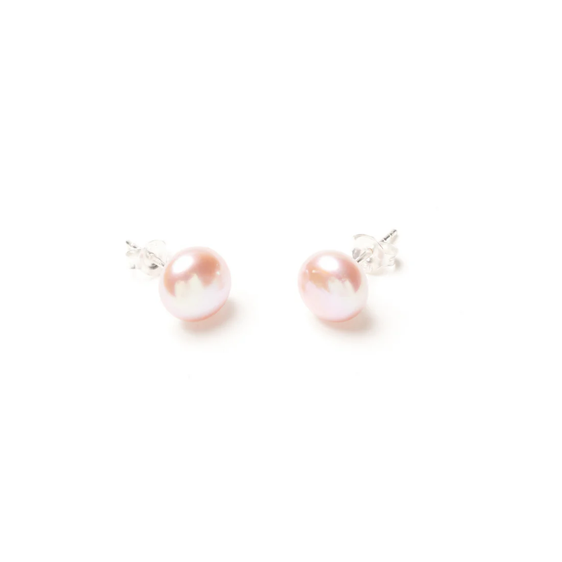 beblue Boucles d'oreilles Freshwater Perles Rose 9mm beblue