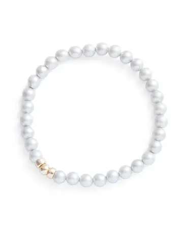 beblue Bracelet Be Classic en perles de nacre mat gold filled 14kt beblue
