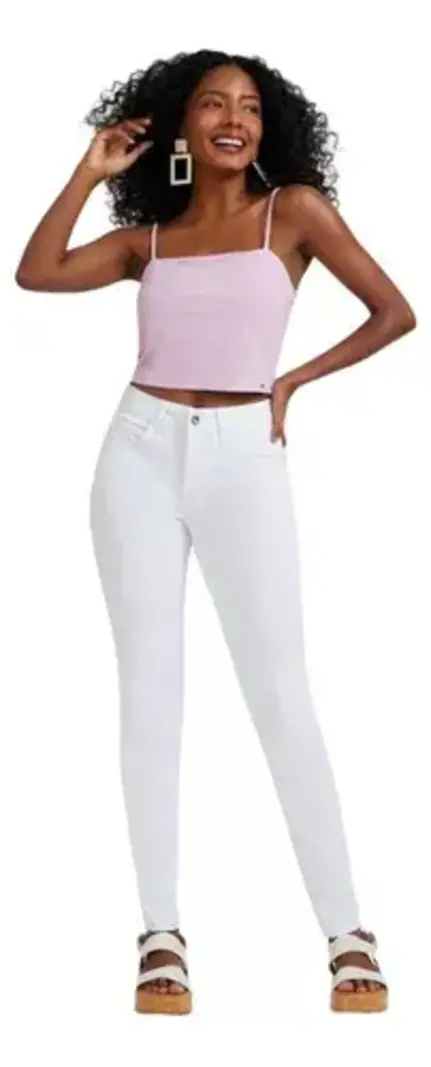 Jean Skinny Taille Haute Always White Lunender 67317