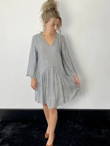 Robe à Col en V Dress Addict Miel