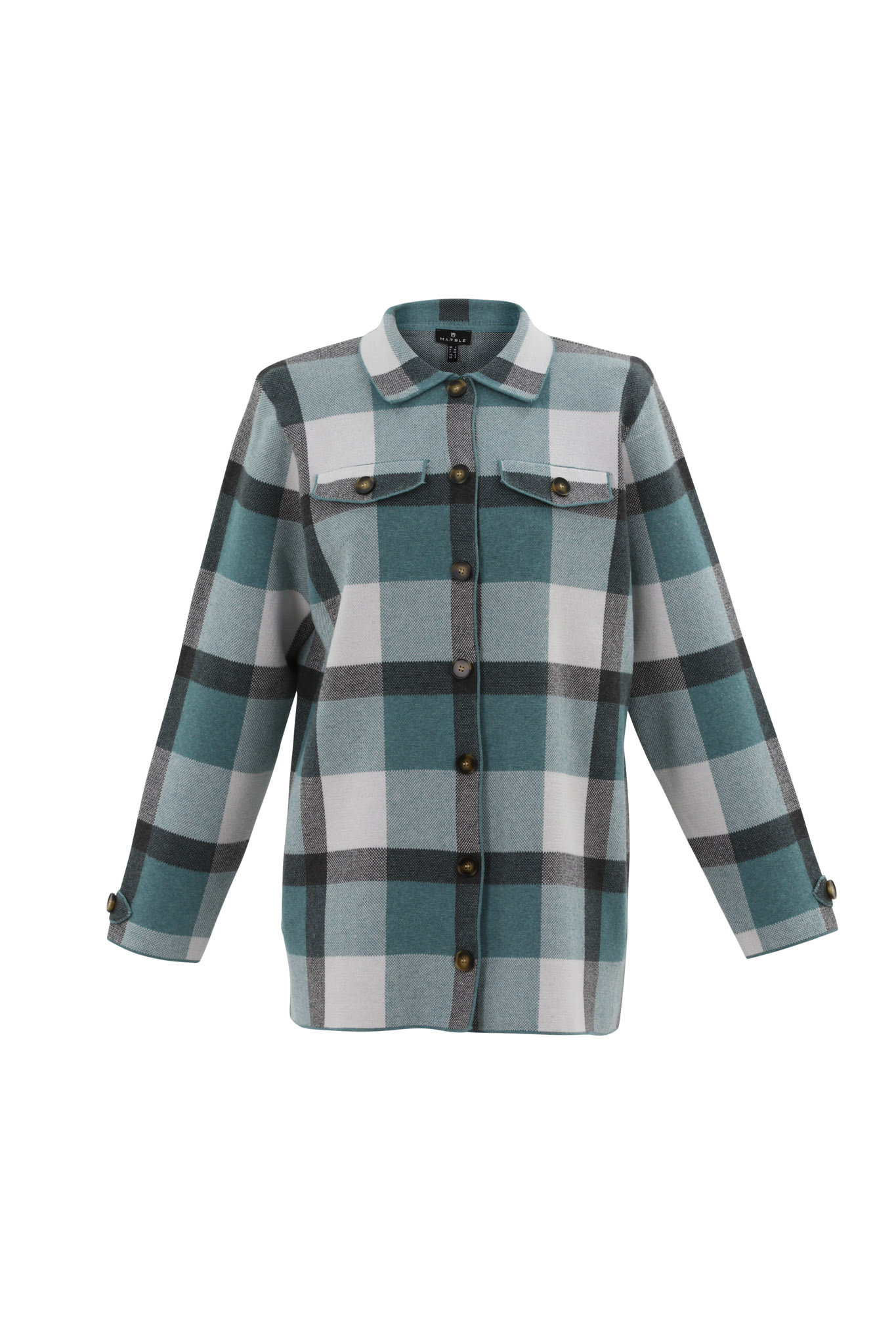 Chemise Rohan à Carreaux Manches Courtes, Marron/bleu, Taille L, Excellent état