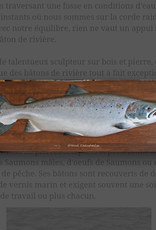 André Boucher Mounted Wooden Salmon Sculpture