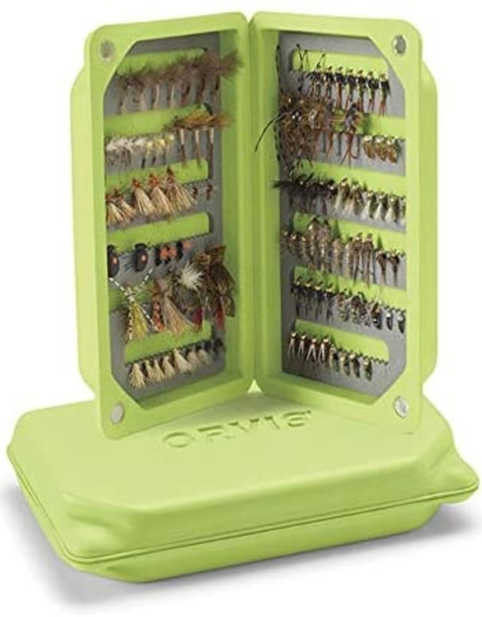 Orvis Lightweight Foam Fly Box- Citron- Large