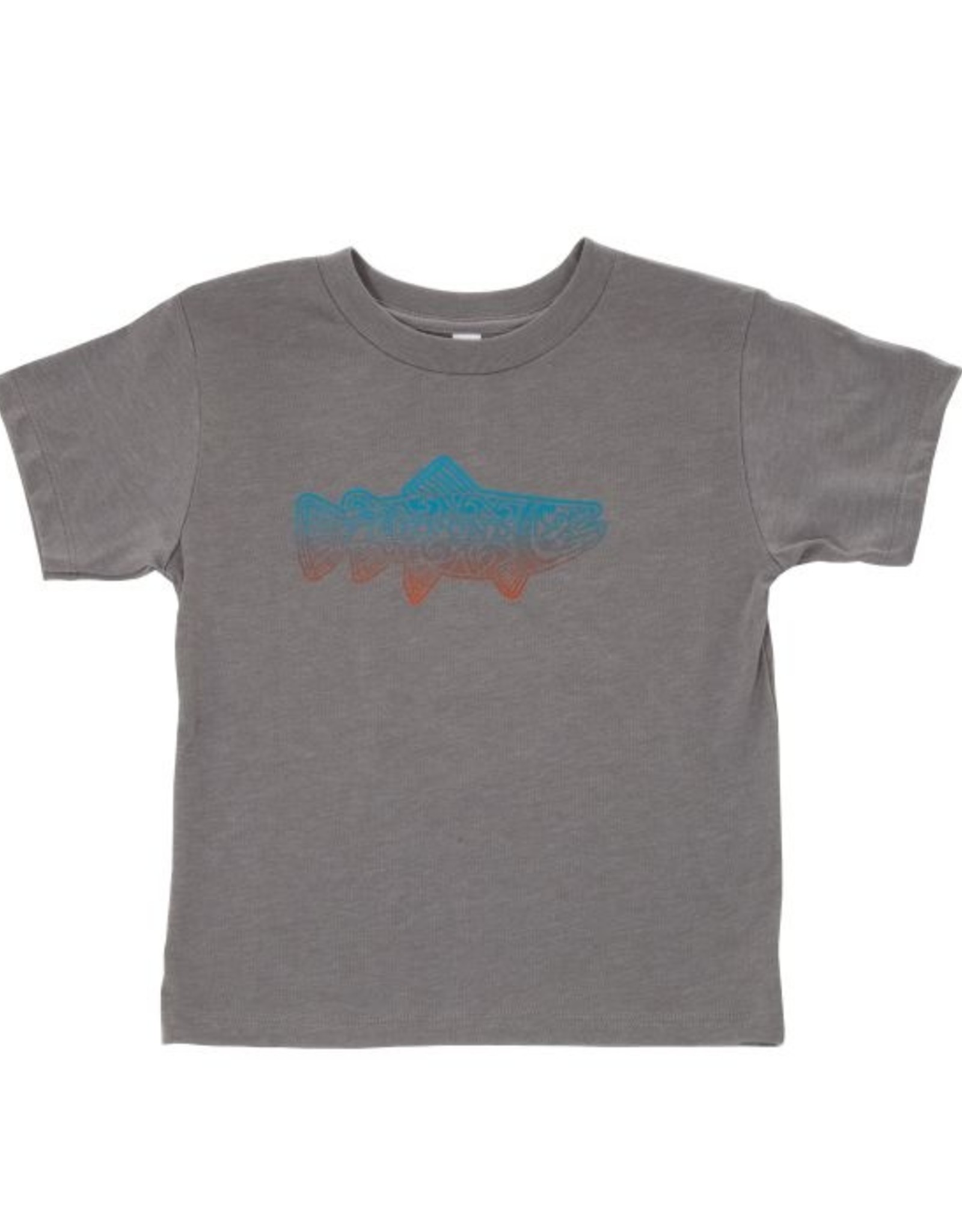 Fishpond Maori Trout Kids Tshirt - Granite