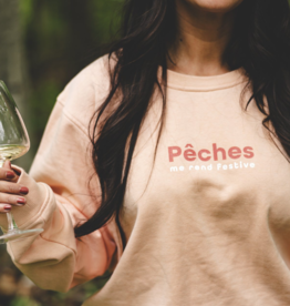 Pêches Crewneck Pêches me rend festive