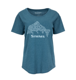 Simms T-Shirt Femme Simms Floral Trout