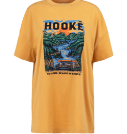 Hooké T-Shirt Oversized Femme Hooké 10 Ans d'Aventure - Jaune