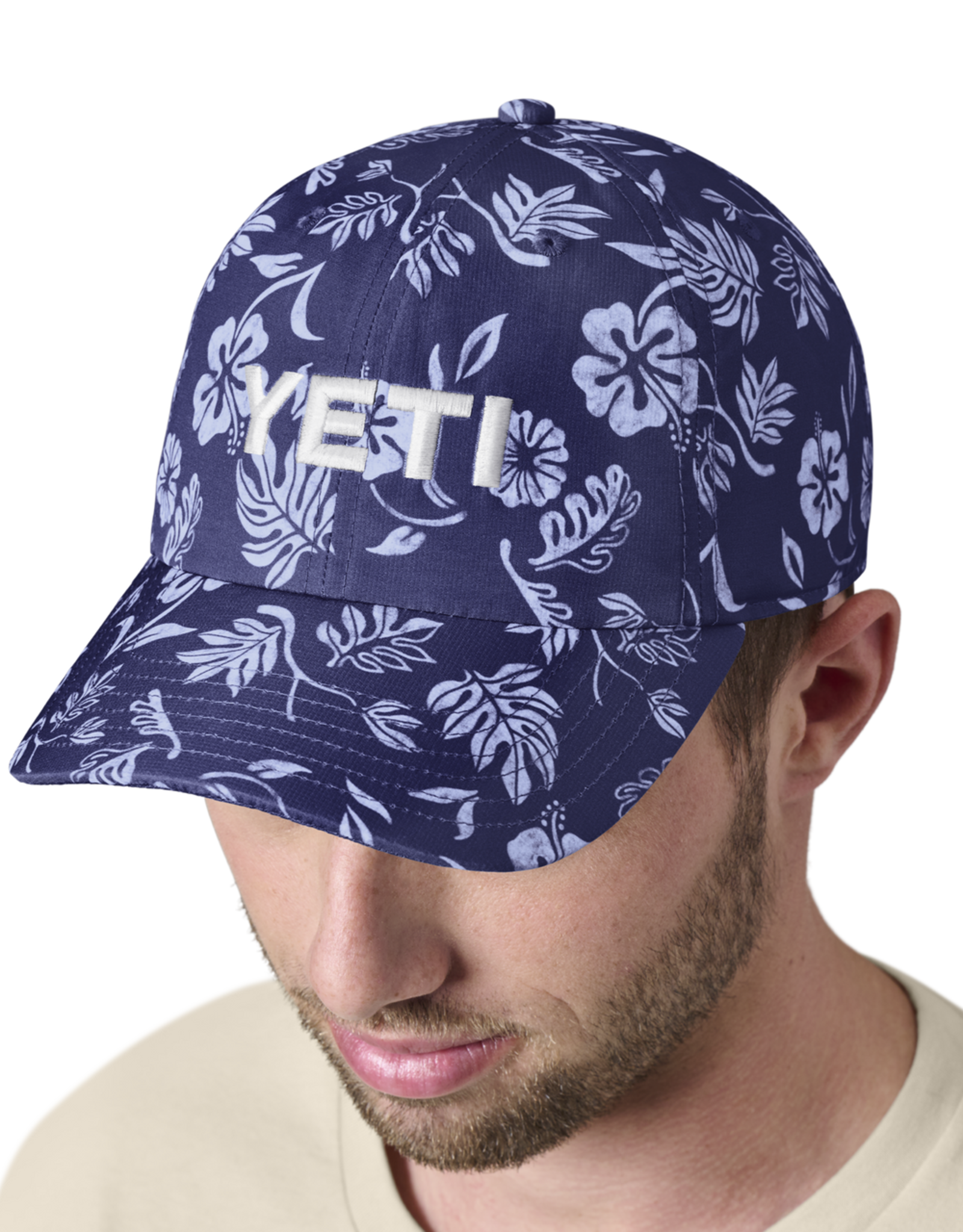 Yeti Yeti Flip Print Baseball Cap - Navy
