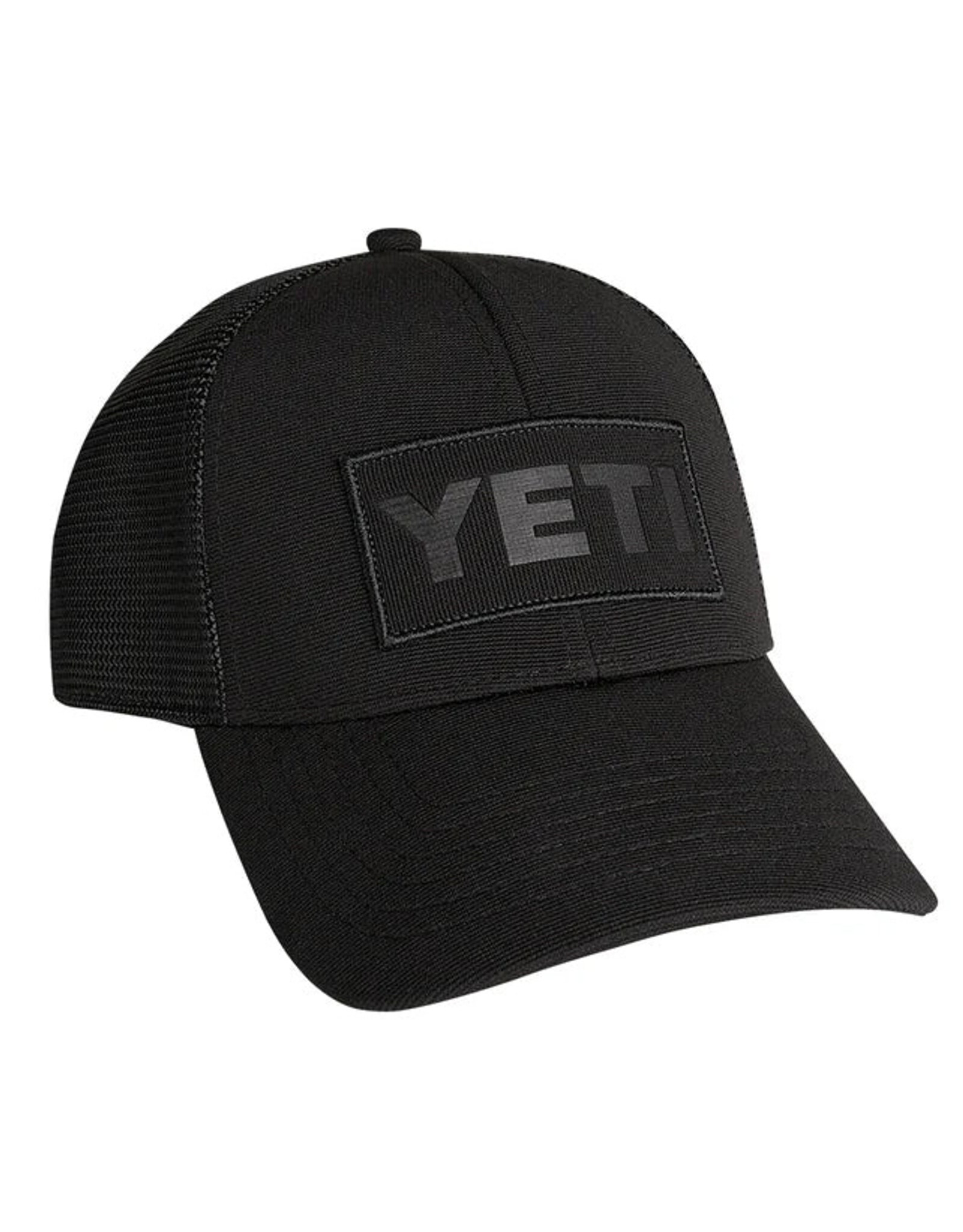 Yeti Yeti Black on Black Patch Trucker Hat - Black