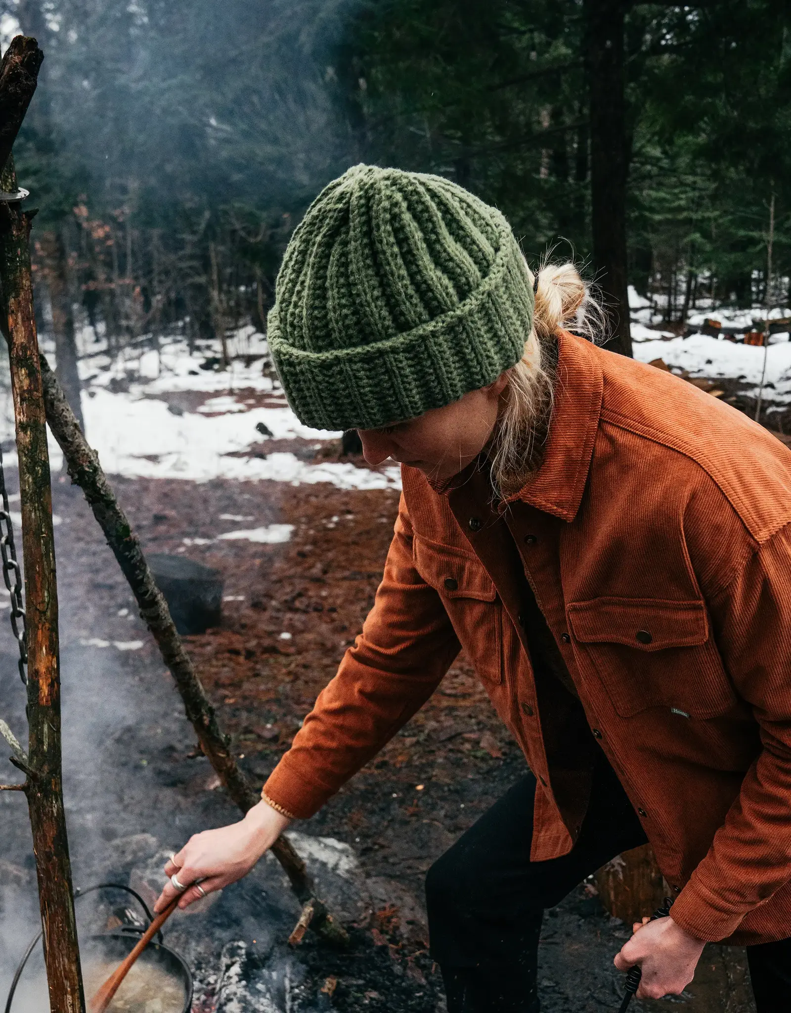 Hooké Hooké Chunky Hand Knit Beanie O/S