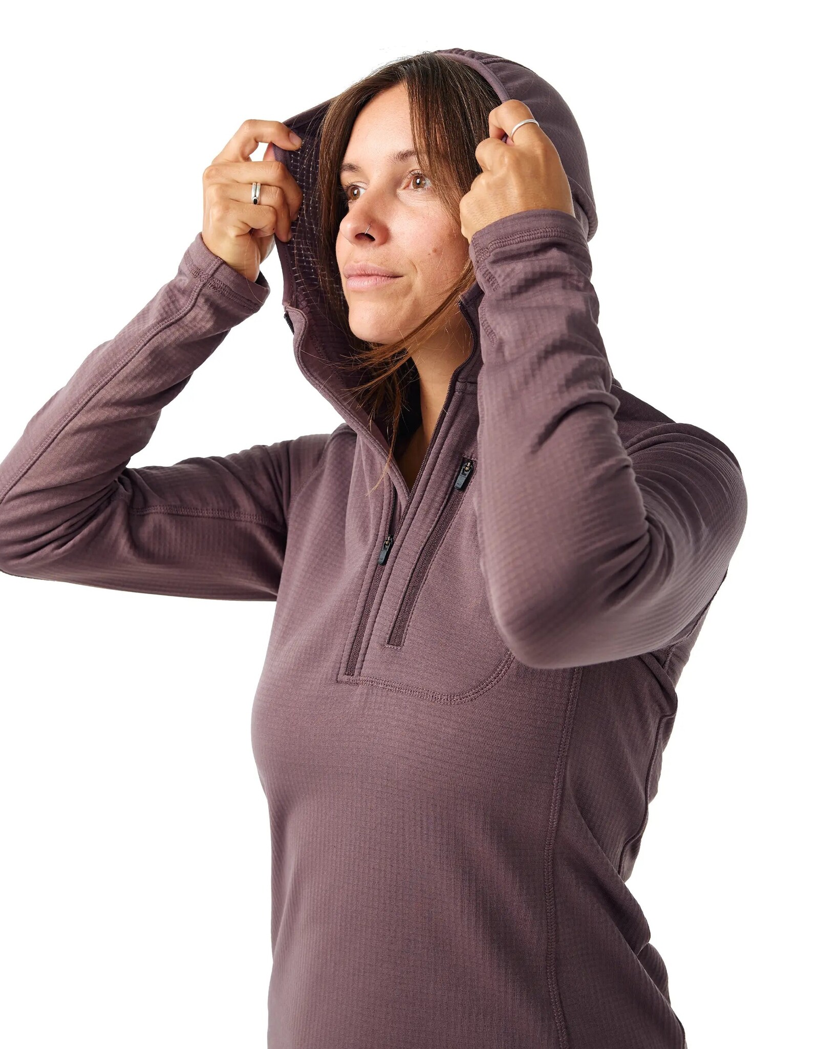 Hooké W's Grid Base Layer Hoodie