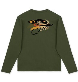 Hooké Hooké Men's Salmon Fly Long Sleeve Tee