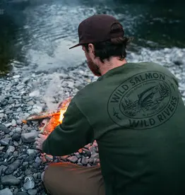 Hooké Hooké Mens Wild Salmon Wild Rivers Crewneck