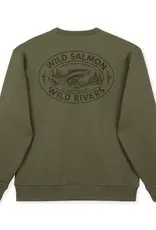 Hooké Hooké Mens Wild Salmon Wild Rivers Crewneck