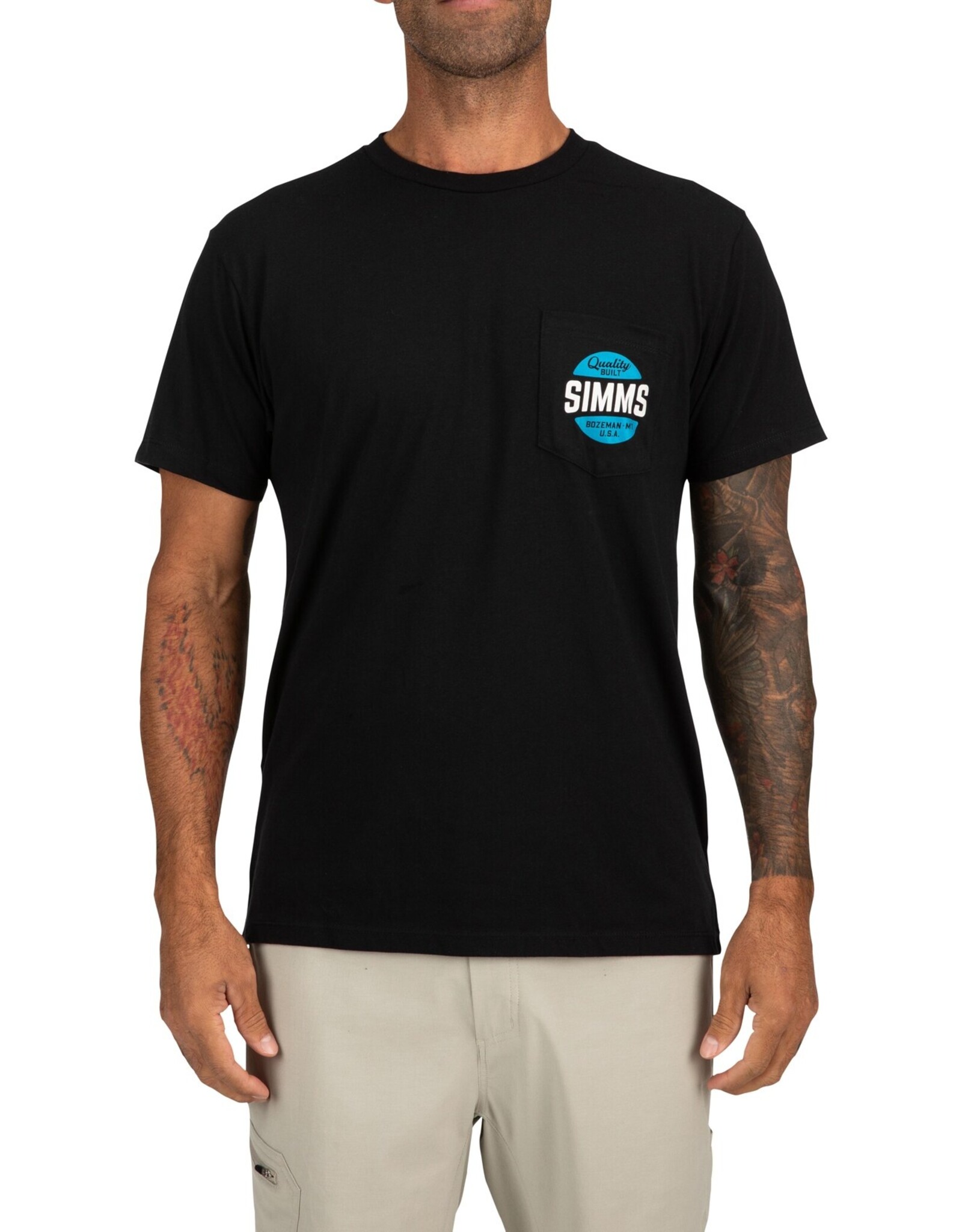 Simms T-Shirt Homme Simms Quality Built avec Poche