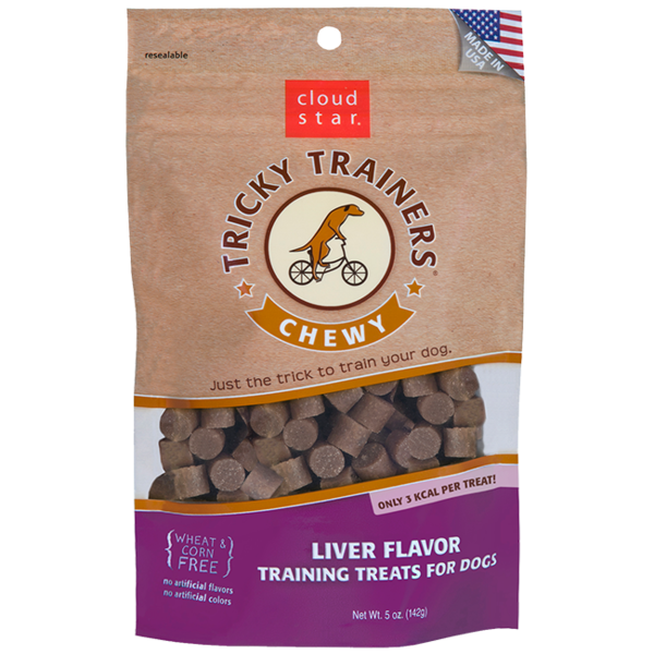 Cloud Star Tricky Trainers Soft & Chewy Liver, 5 oz bag