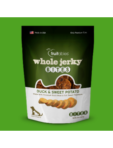 Fruitables Whole Jerky Grilled Duck Strips Dog Treats, 5 oz bag