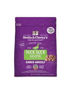 Stella & Chewy Morsels Frozen Raw Cat Food, Duck, 1.25 lb bag