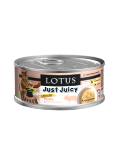 Lotus Just Juicy Pork Stew Cat Canned Food, 5.3 oz can
