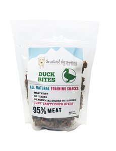 The Natural Dog Company Duck Training Bites Dog Treats, 6 oz bag
