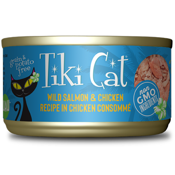 Tiki Napili Luau Wild Salmon & Chicken Cat Canned Food