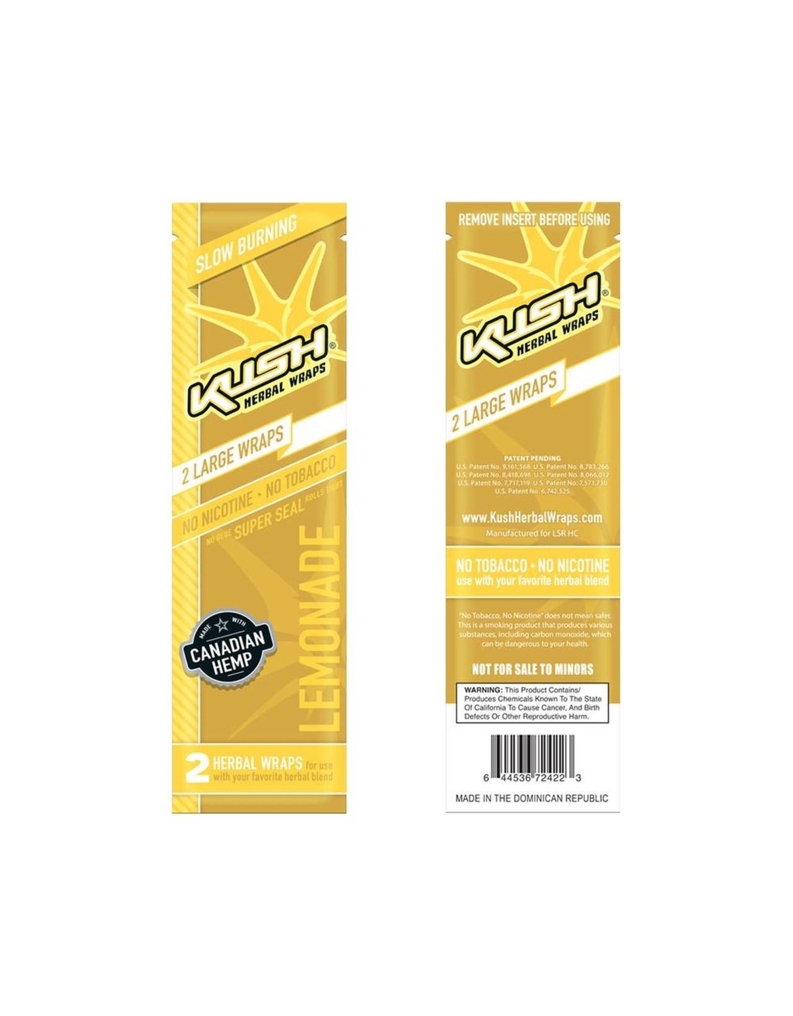 KUSH Kush Cones Pre-Rolled Hemp Wrap - Lemonade