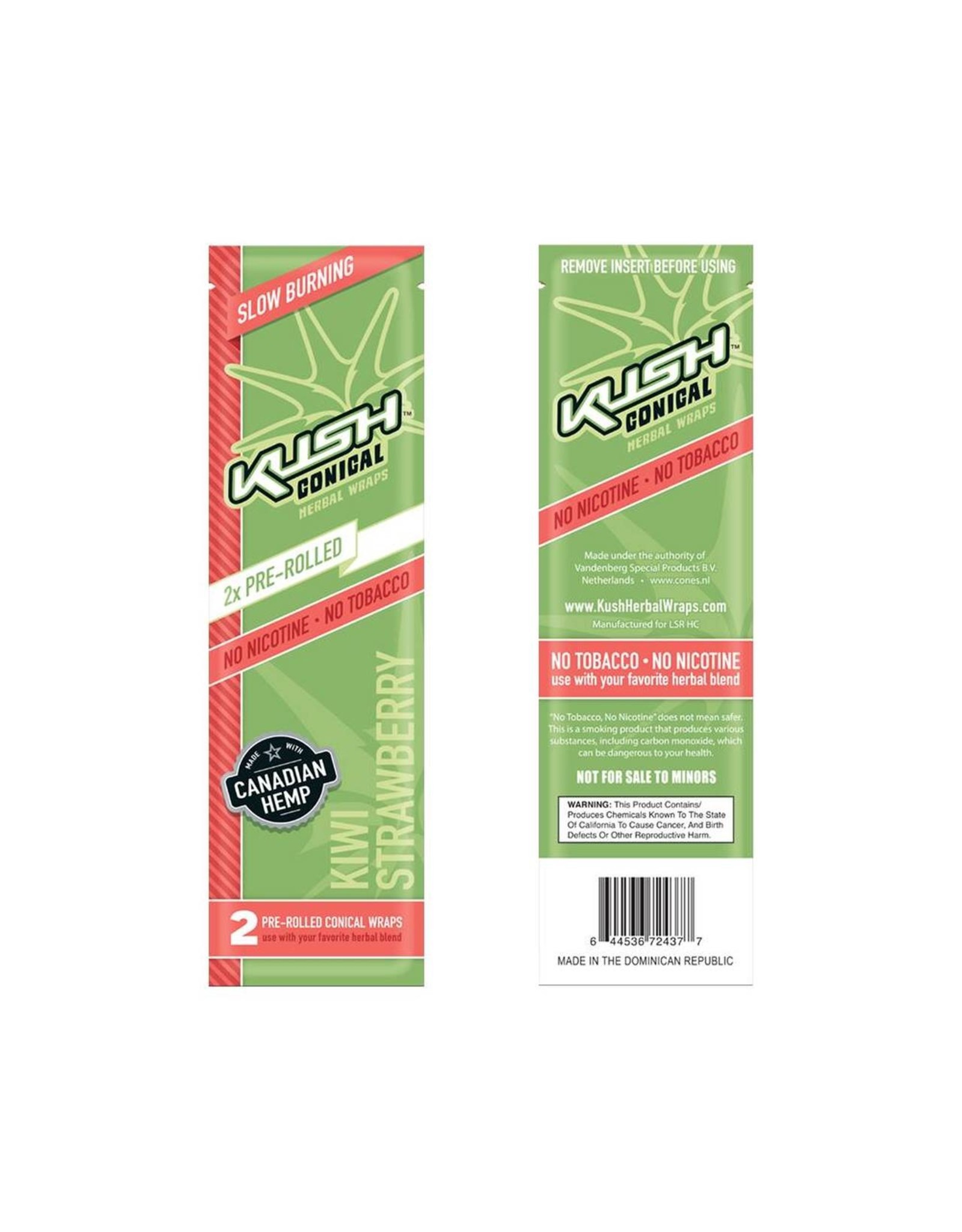 KUSH Kush Cones Pre-Rolled Hemp Wrap - Kiwi Strawberry