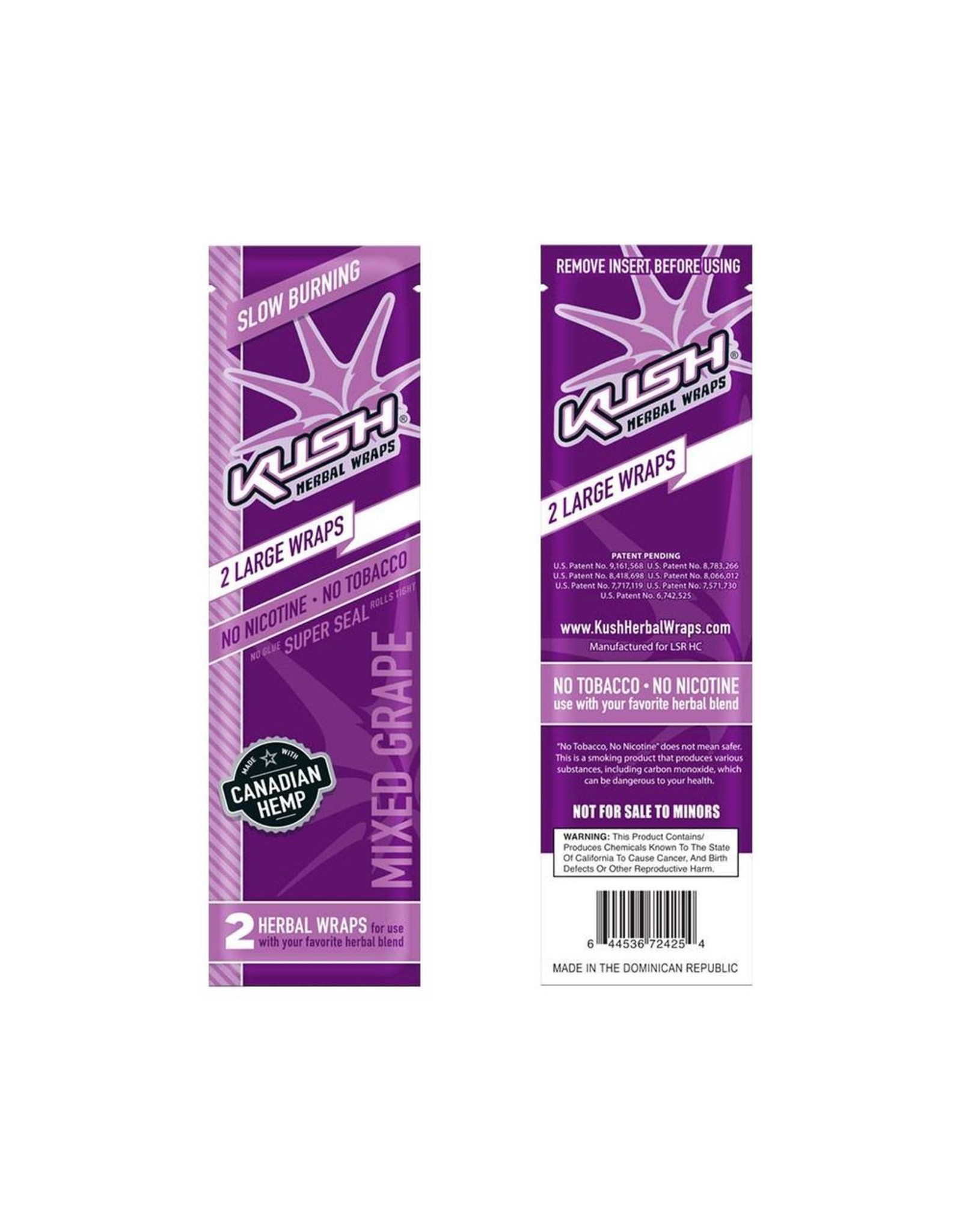 KUSH Kush Cones Pre-Rolled Hemp Wrap - Mixed Grapes