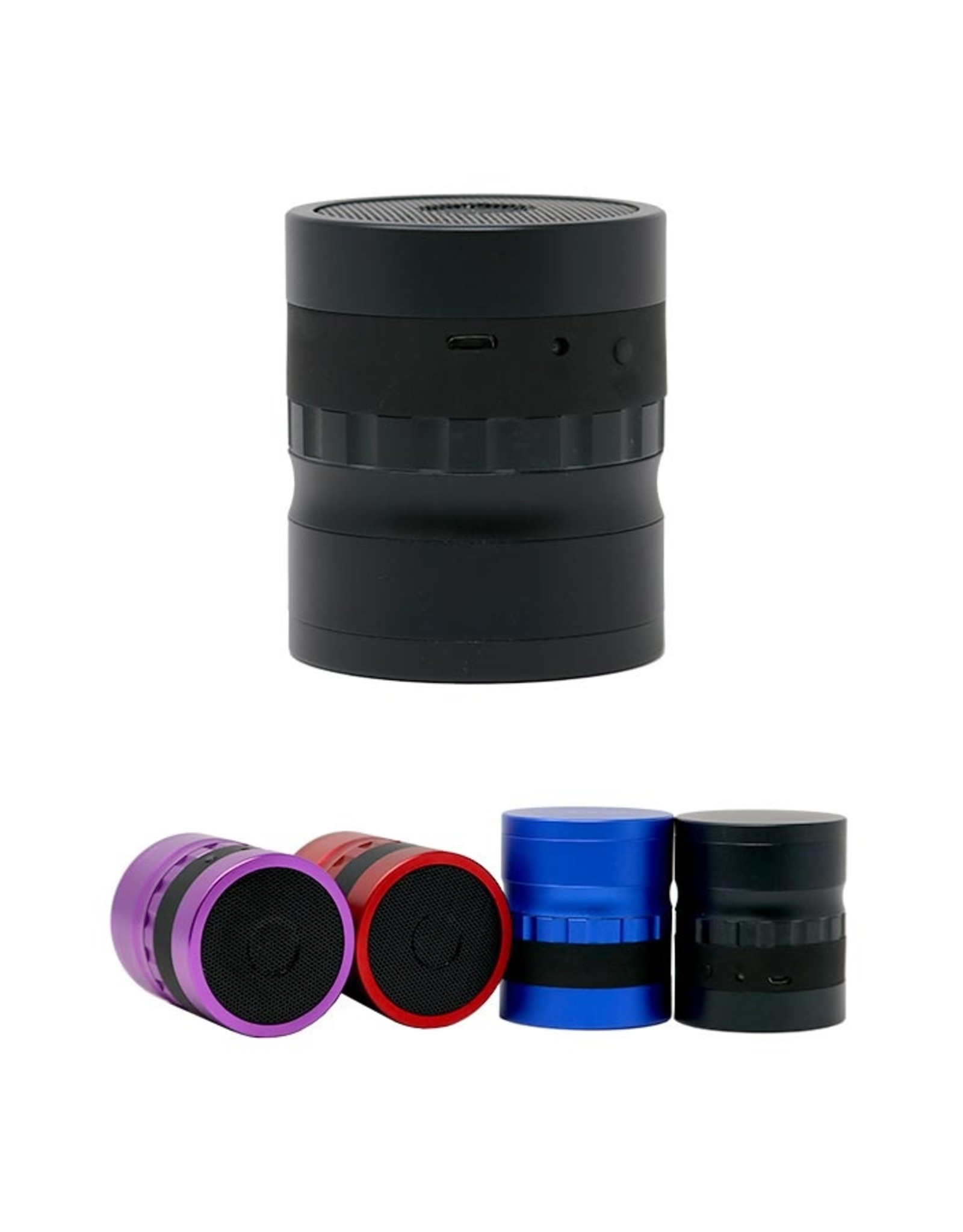 Nice Glass 4PC Bluetooth Speaker Grinder