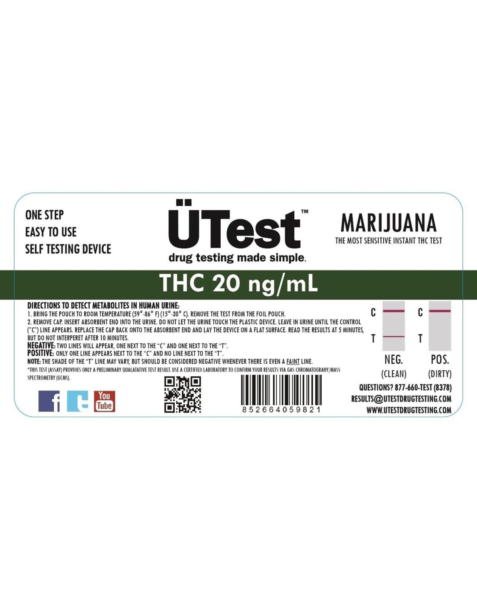 uTEST uTEST 15ng THC