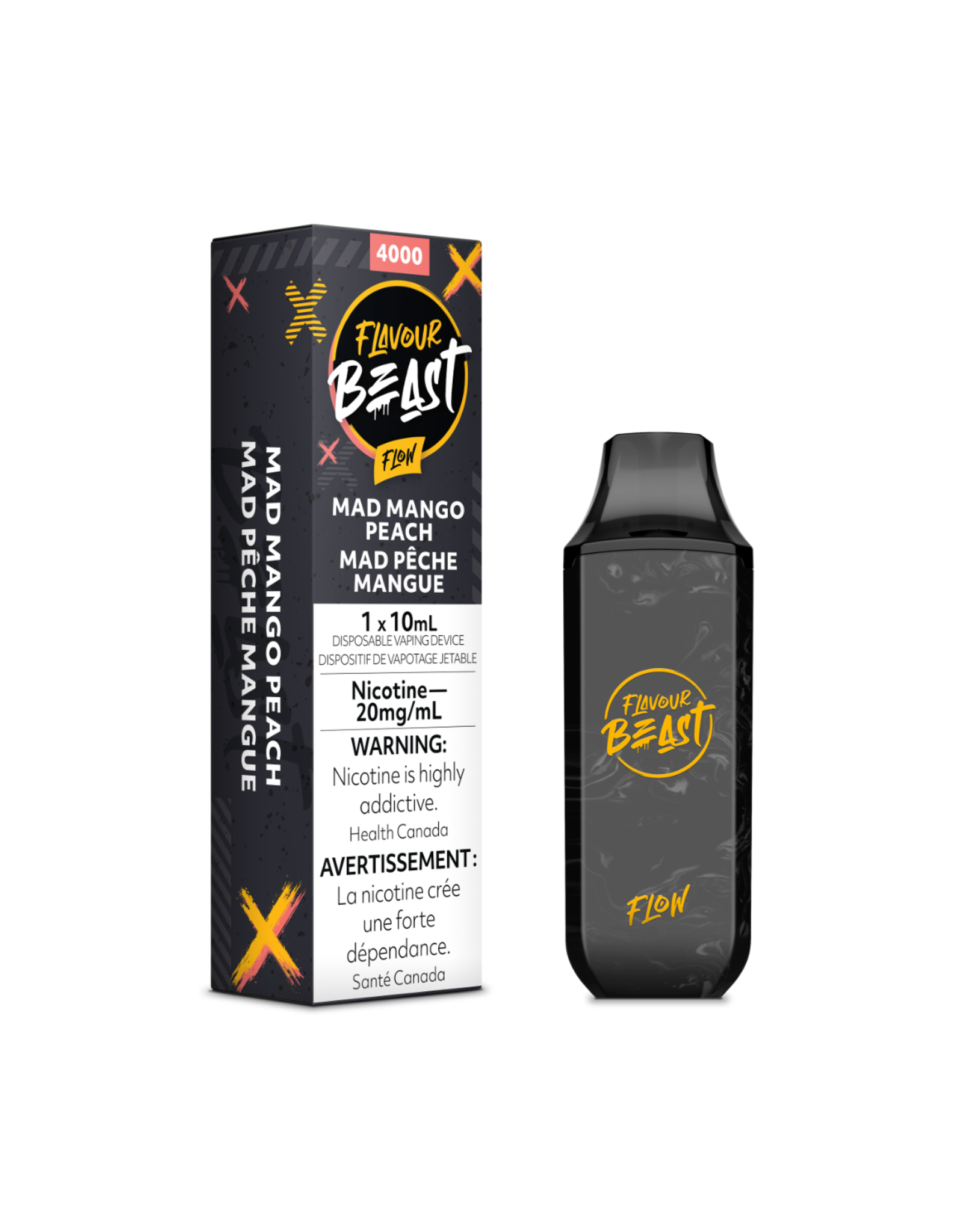 Flavour Beast Flavour Beast Disposable 10mL -  Mad Mango Peach [FEDERAL]