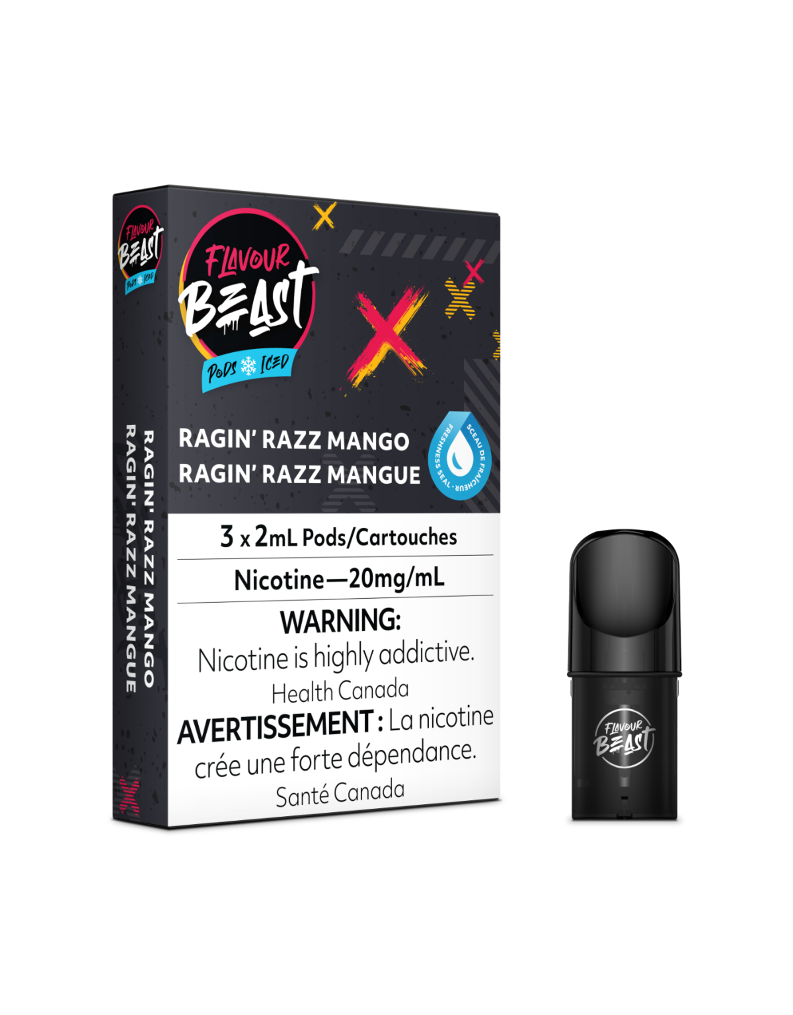 Flavour Beast Flavour Beast Pods -  Ragin' Razz Mango Iced [FEDERAL]