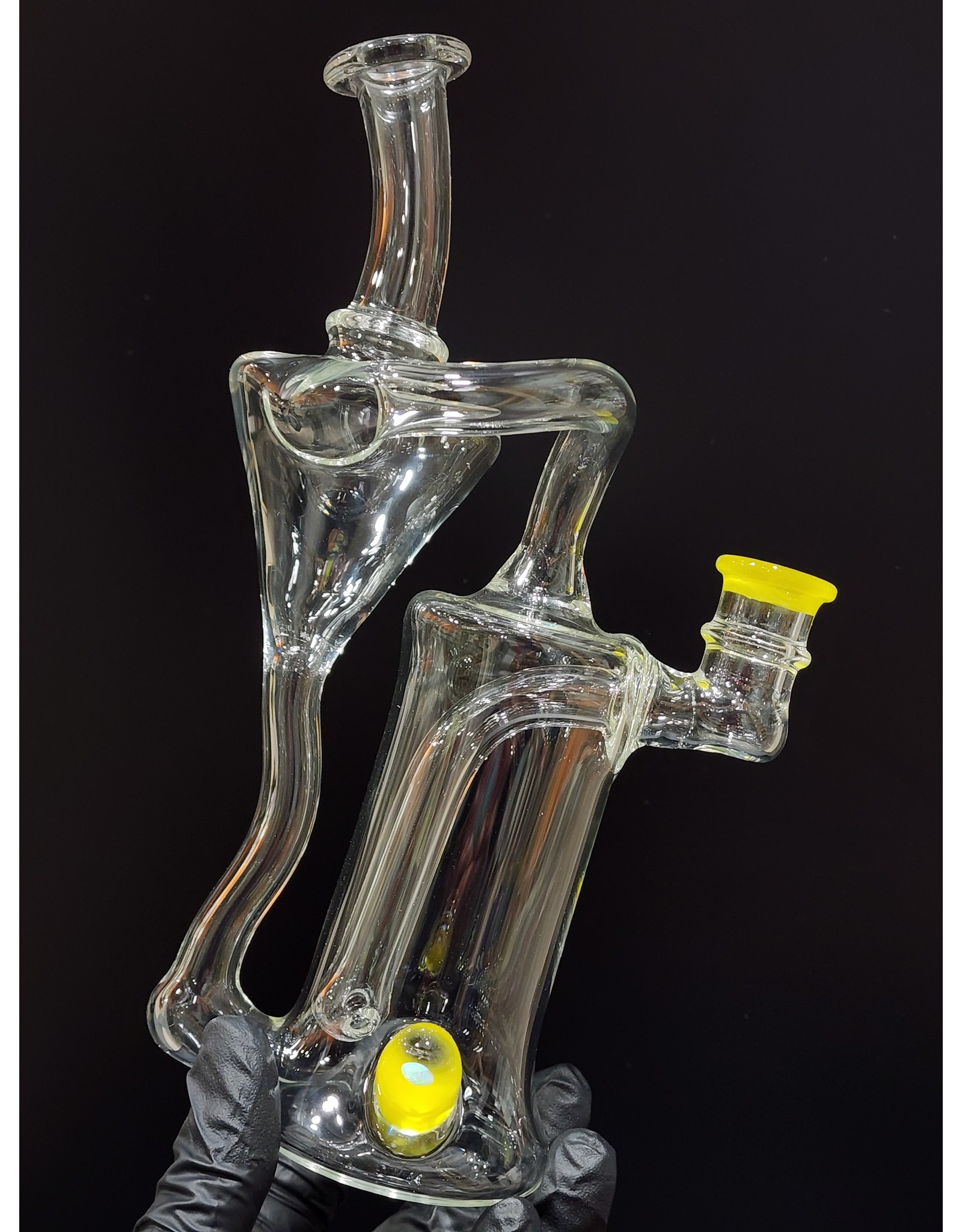 ClarksGlassWorks Clarks Glassworks Clear Recycler Yellow