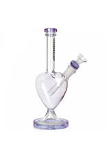 Red Eye Glass 10" RedEyeGlass Heart Shaped Bong