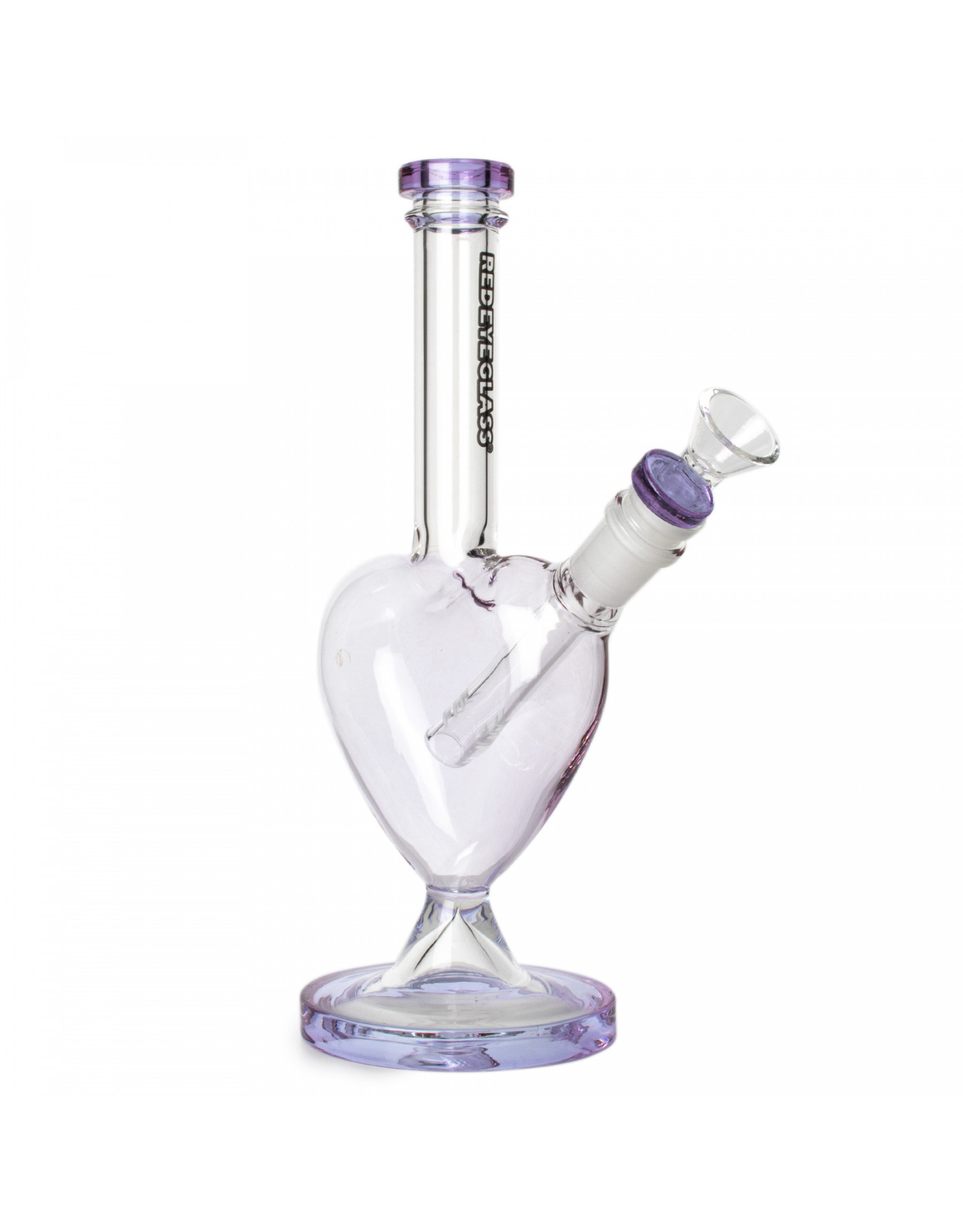 Red Eye Glass 10" RedEyeGlass Heart Shaped Bong