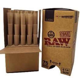 RAW RAW Cone 1.25 75pk