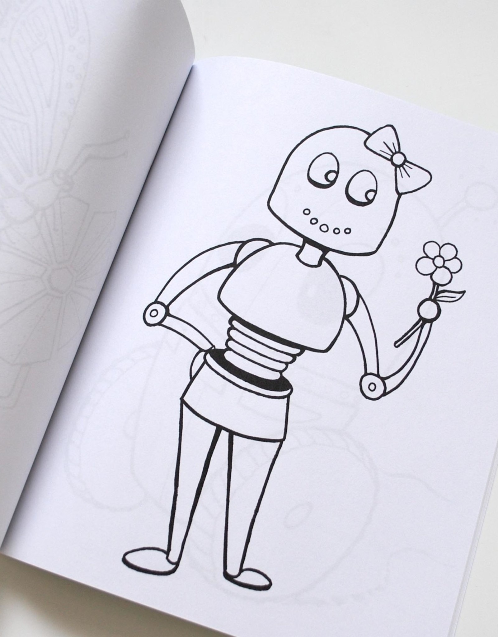 Melissa Rohr Gindling Robot Coloring Book by Melissa Rohr Gindling