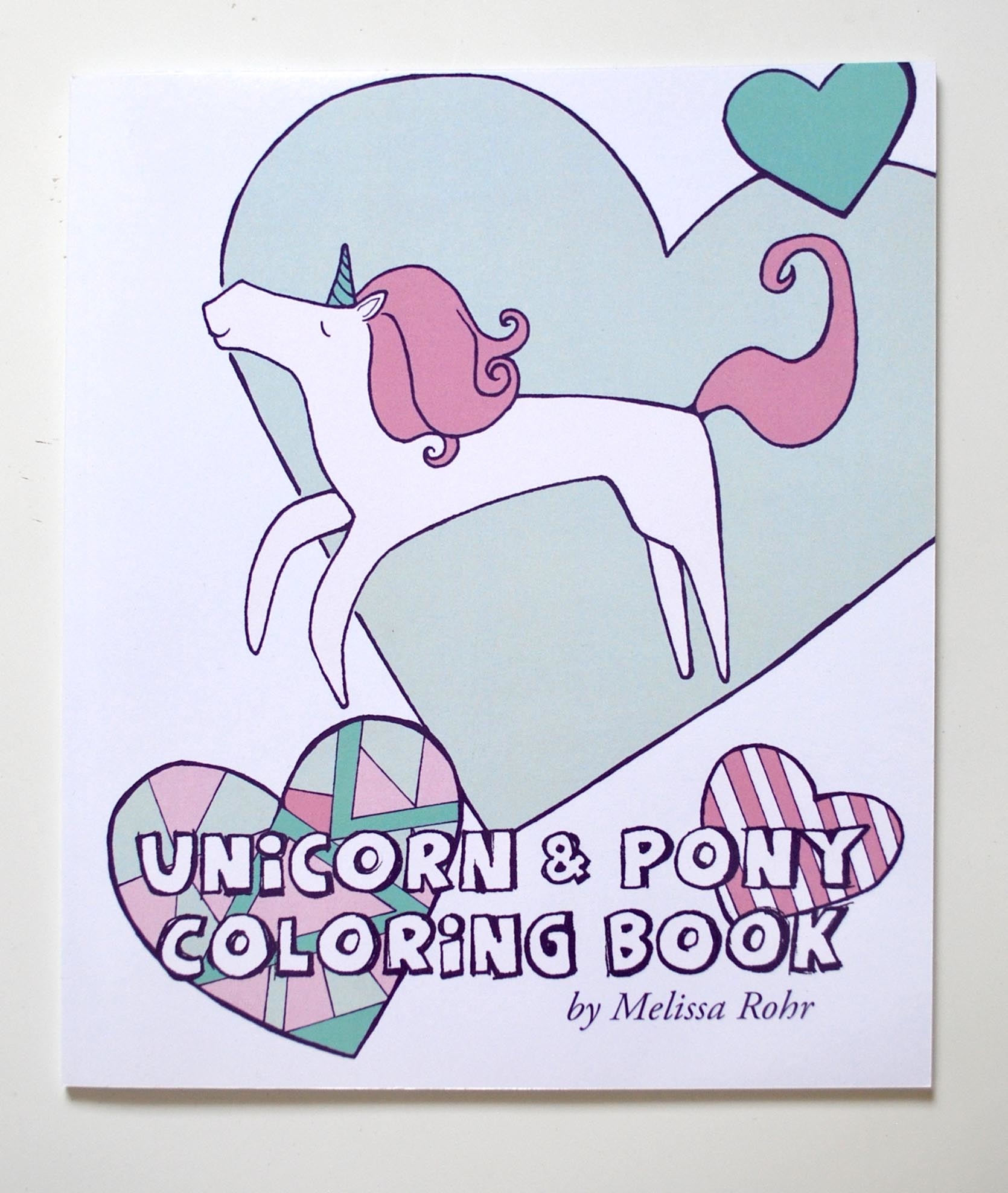 Unicorn and Pony Coloring Book by Melissa Rohr Gindling Columbia