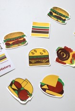 Danielle Przybysz “Burger Art History” Sticker by Danielle Przybysz