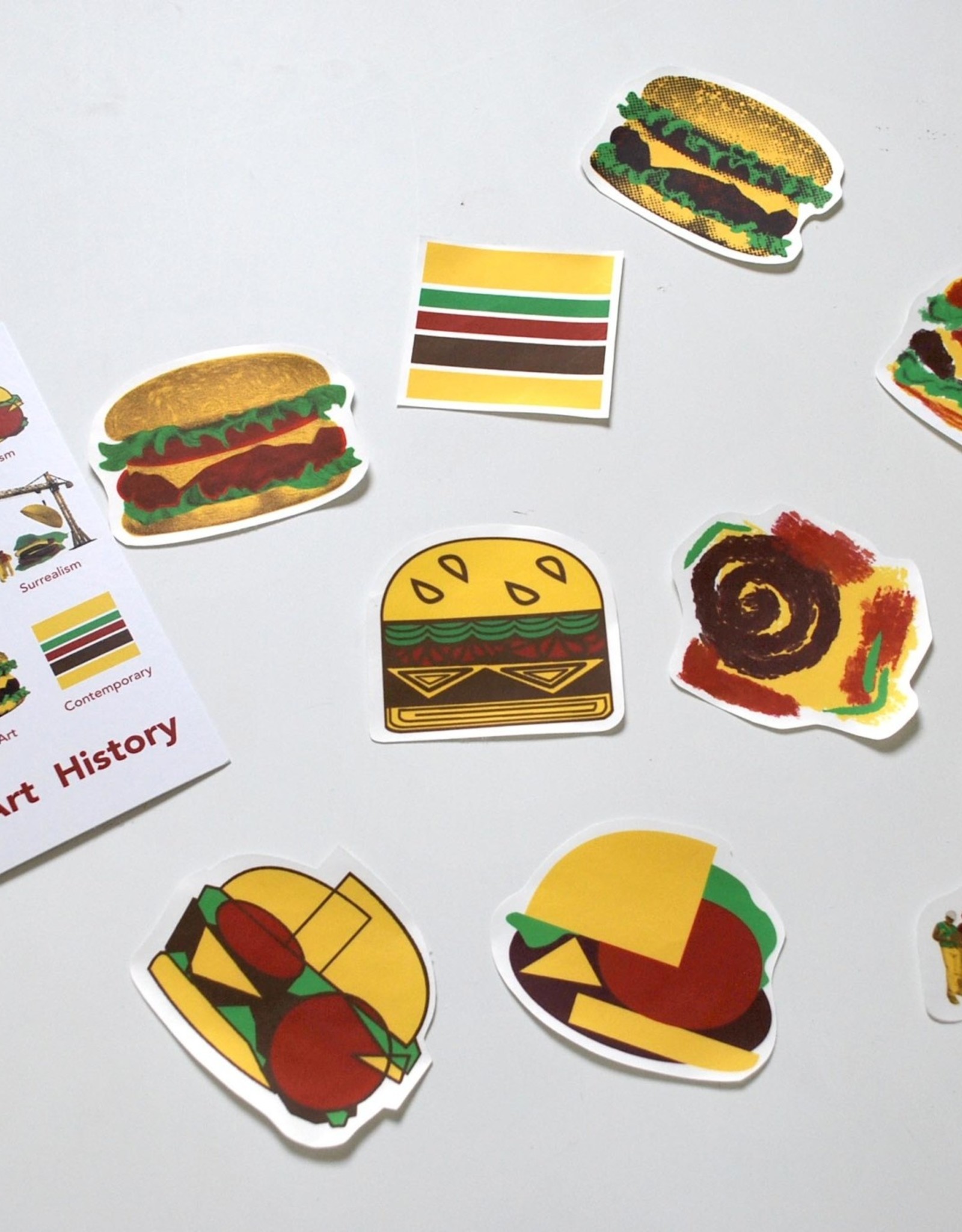 Danielle Przybysz “Burger Art History” Sticker by Danielle Przybysz