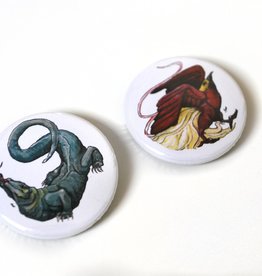 Laiqah Hanold Set of 2 Buttons (1.5”) by Laiqah Hanold