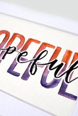 Watercolor Positivity "Hopeful" 2 by Jennifer Pollack