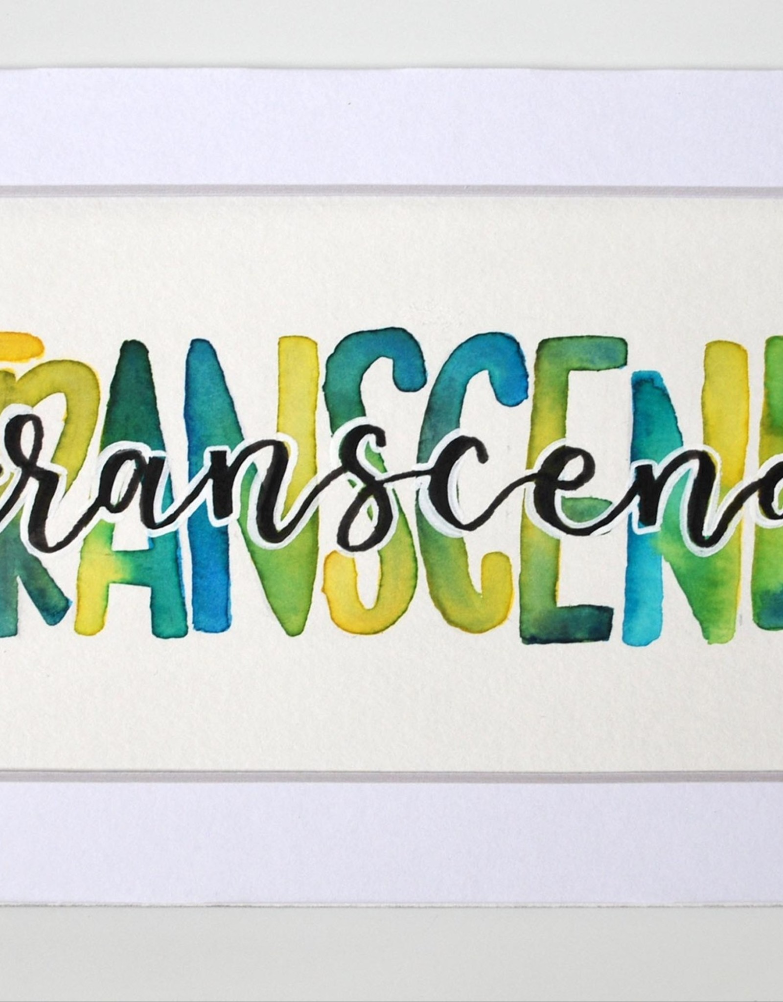 Watercolor Positivity "Transcend" by Jennifer Pollack