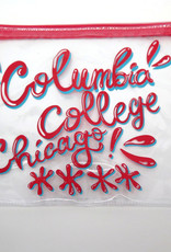 Buy Columbia, By Columbia Columbia College Chicago Clear Zipper Pouch - Watermelon Red