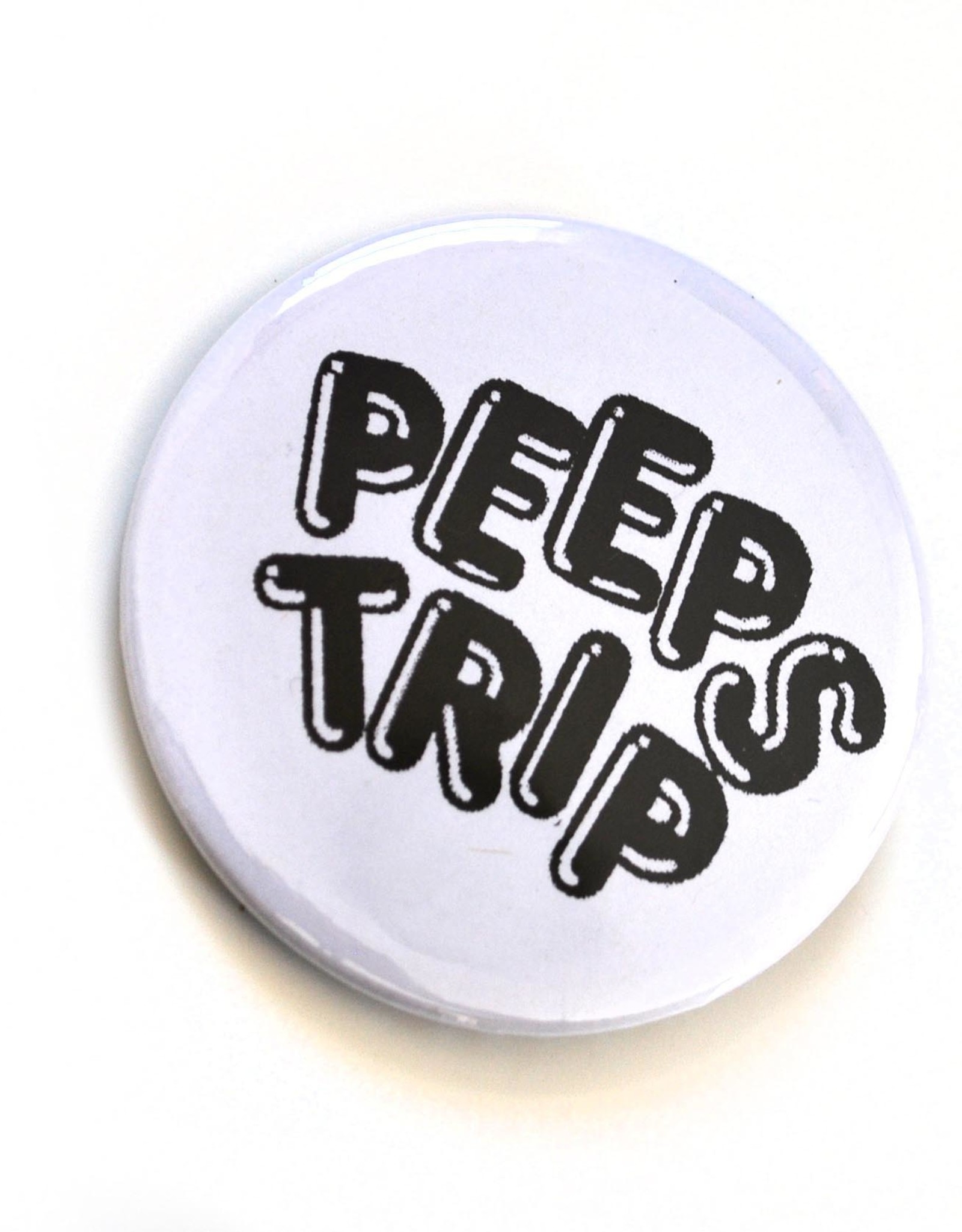 Julia Arredondo Peeps Trip Pinback Button by Julia Arredondo