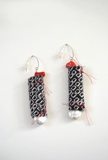 Silk Earrings with Pearls and Coral by Jason Hall