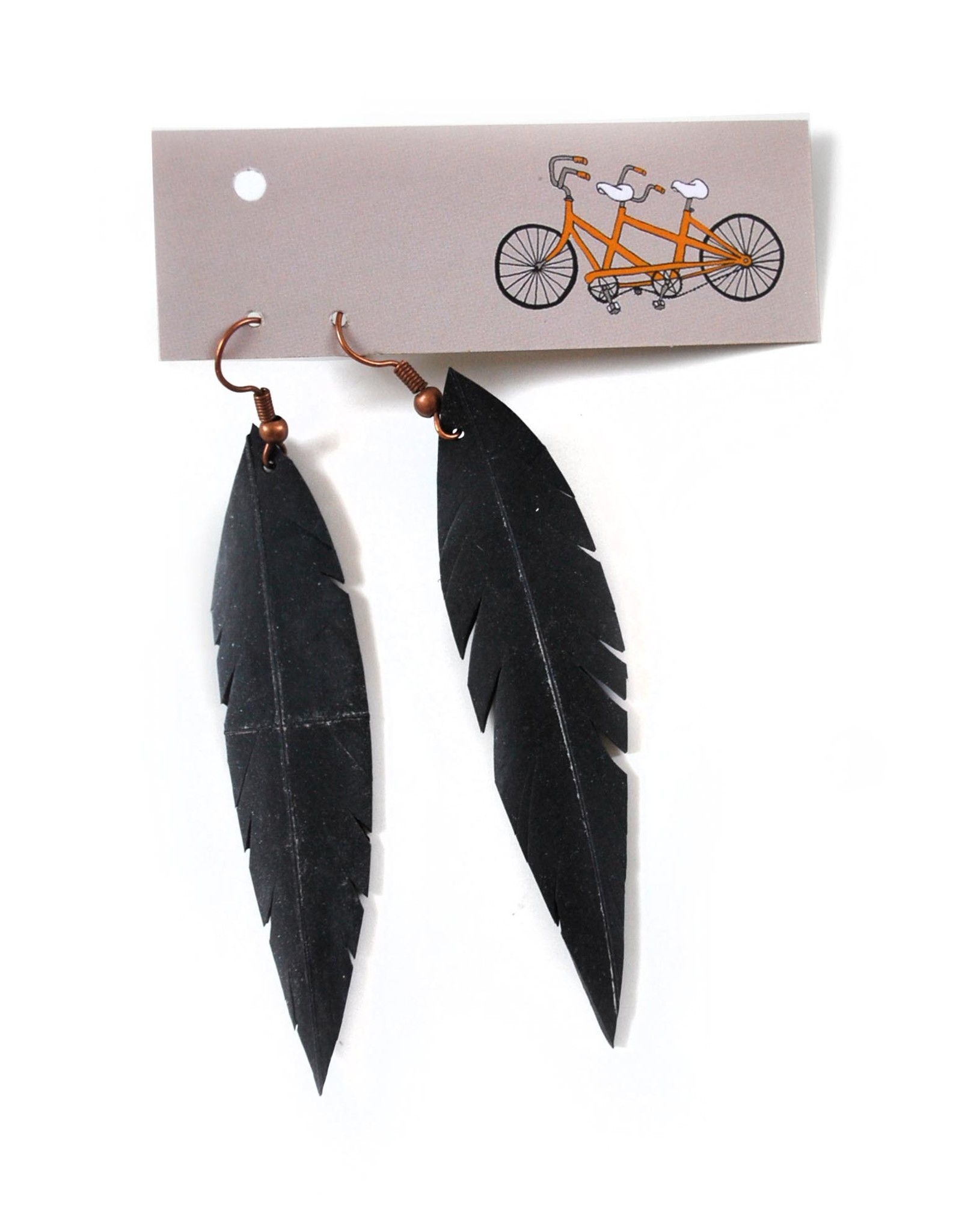 True Partners in Craft Feather Earrings on Earwire by True Partners in Craft