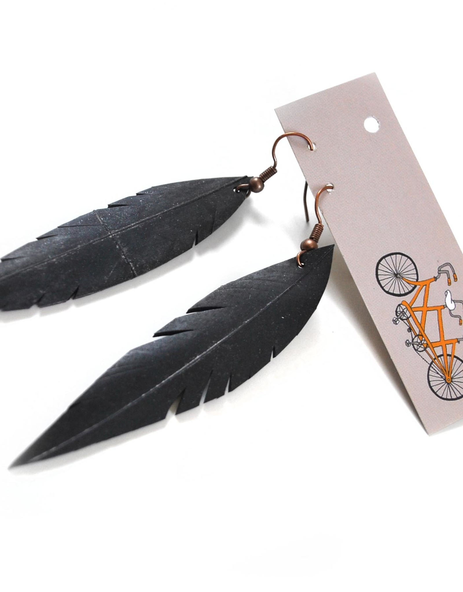 True Partners in Craft Feather Earrings on Earwire by True Partners in Craft