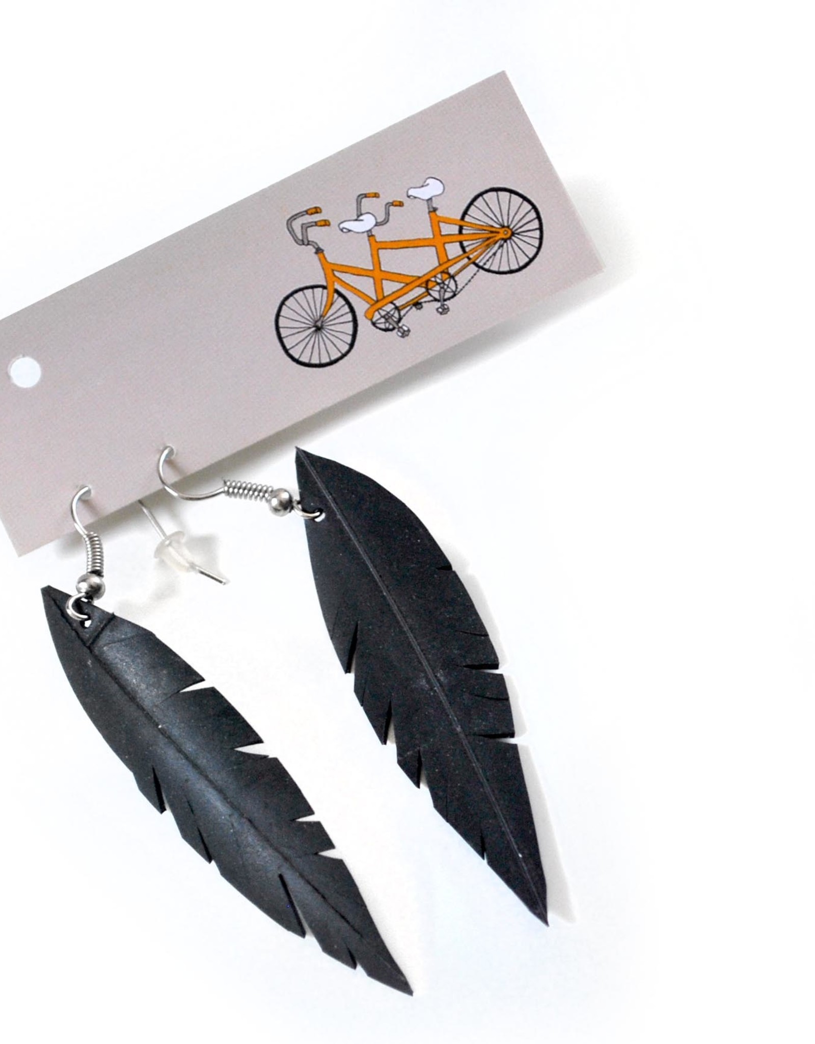 True Partners in Craft Feather Earrings on Earwire by True Partners in Craft