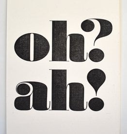 Ben Hullinger “Oh? Ah!” postcard print by Ben Hullinger